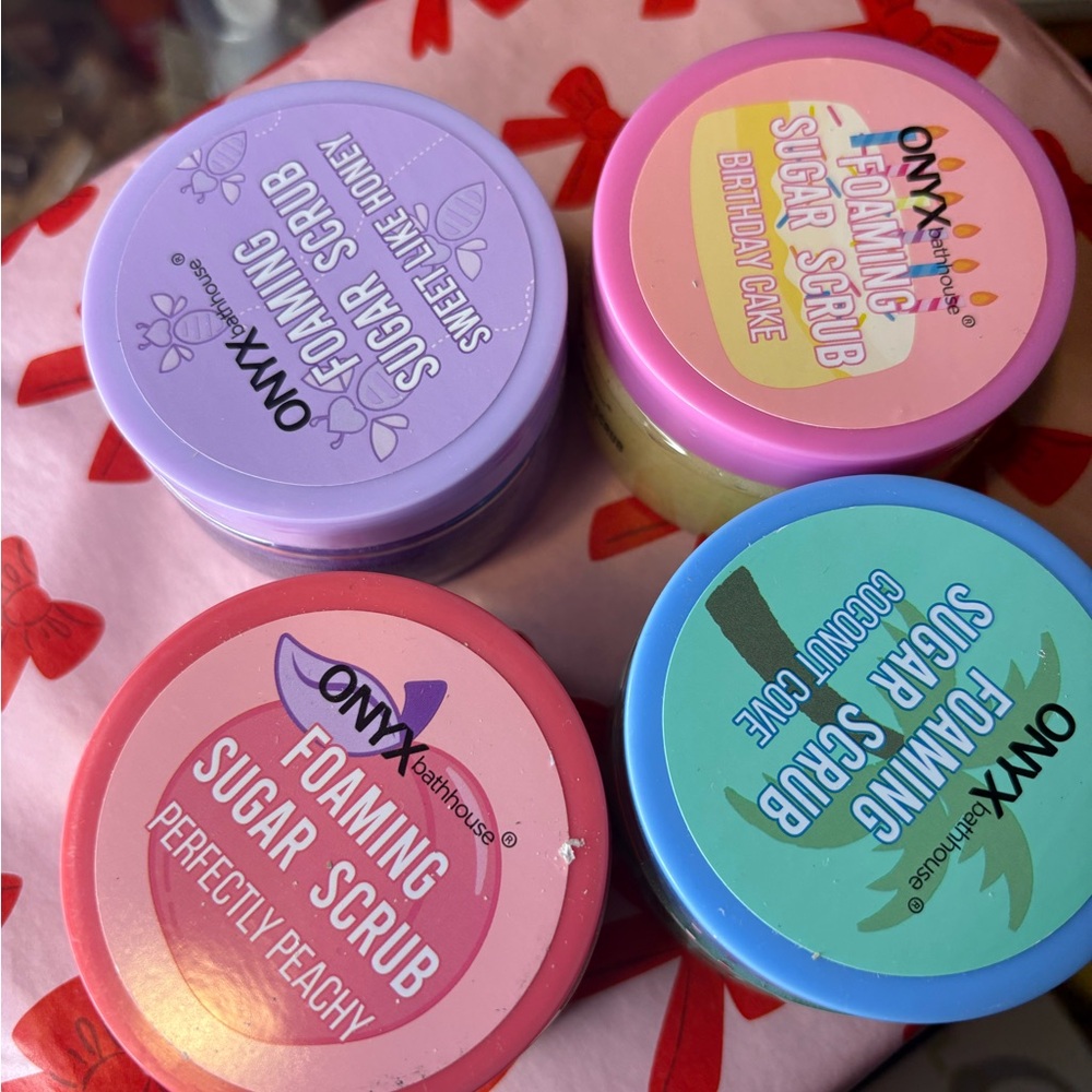 Onyx Foaming Sugar Scrub Collection - Purple, Pink, Blue, Gold